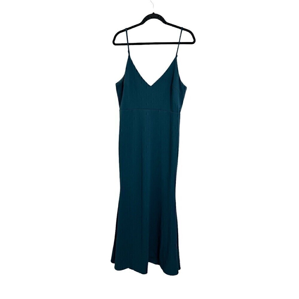 Lulus Maxi Dress Womens Size XL Infinite Glory Forest Green Sleeveless Strappy